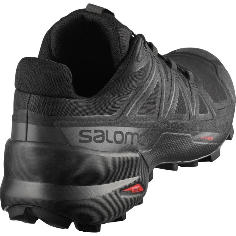 Black Salomon Speedcross 5 Men's Trail Running Shoes | PH 17093B